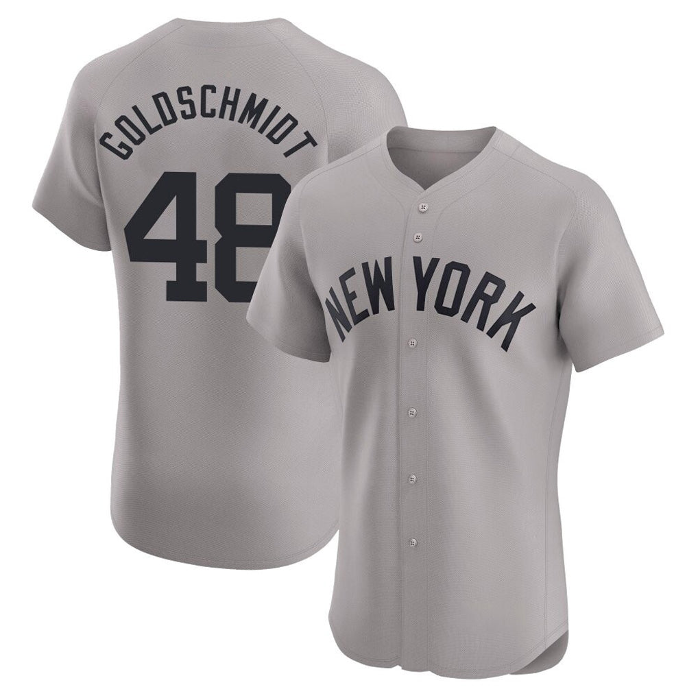 Jamed NY.Yankees #48 Paul Goldschmidt Player Gray Limited Elite Home Stitched Jerseys