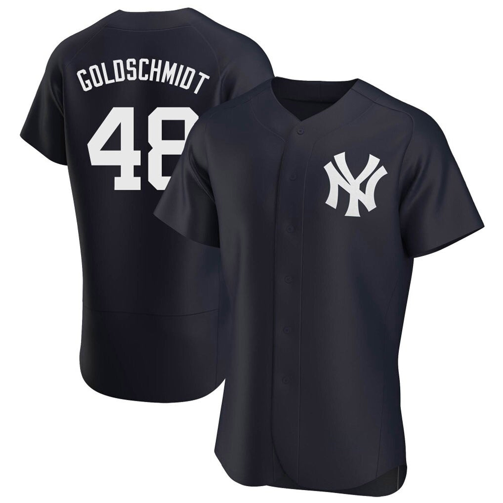 Jamed NY.Yankees #48 Paul Goldschmidt Player Navy Limited Elite Home Stitched Jerseys
