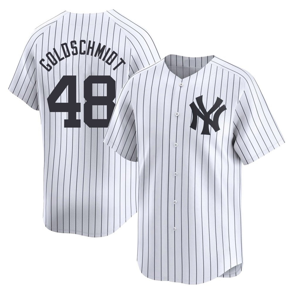 Jamed NY.Yankees #48 Paul Goldschmidt Player White Limited Stitched Jerseys