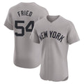 Jamed NY.Yankees #54 Max Fried Player Gray Limited Elite Home Stitched Jerseys
