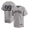 Jamed NY.Yankees #99 Aaron Judge Player Gray Limited Home Stitched Jerseys