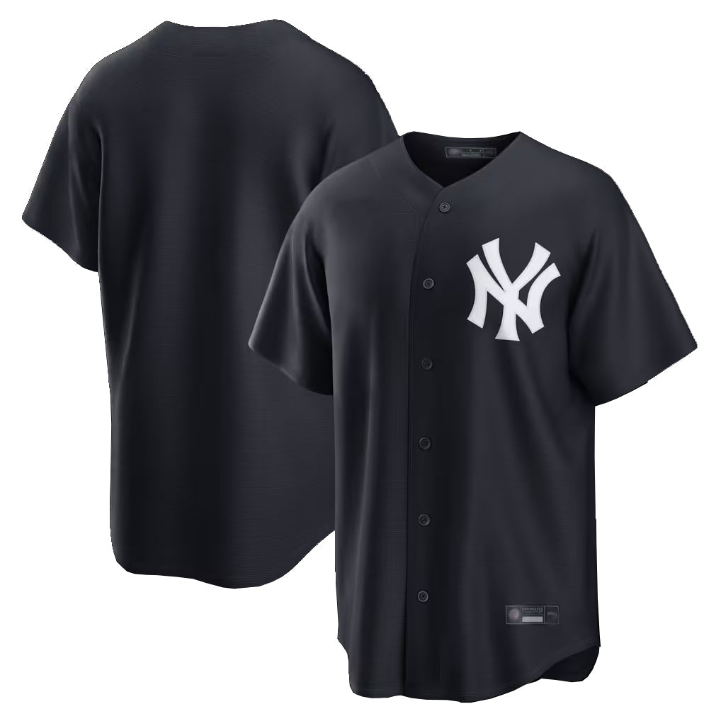 Jamed NY.Yankees Blank Player Navy Replica Game Stitched Jerseys