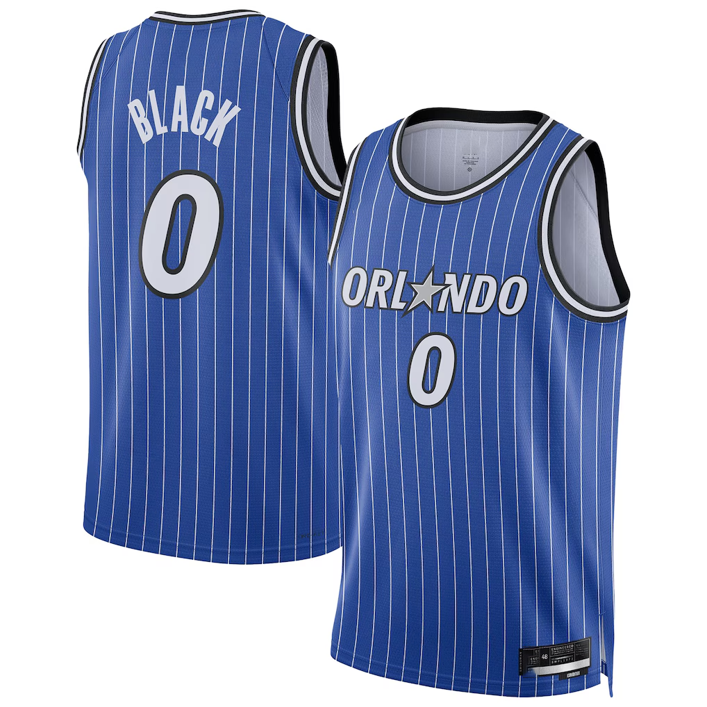 Jamed O.Magic #0 Anthony Black Blue Swingman Player Jerseys - Icon Edition