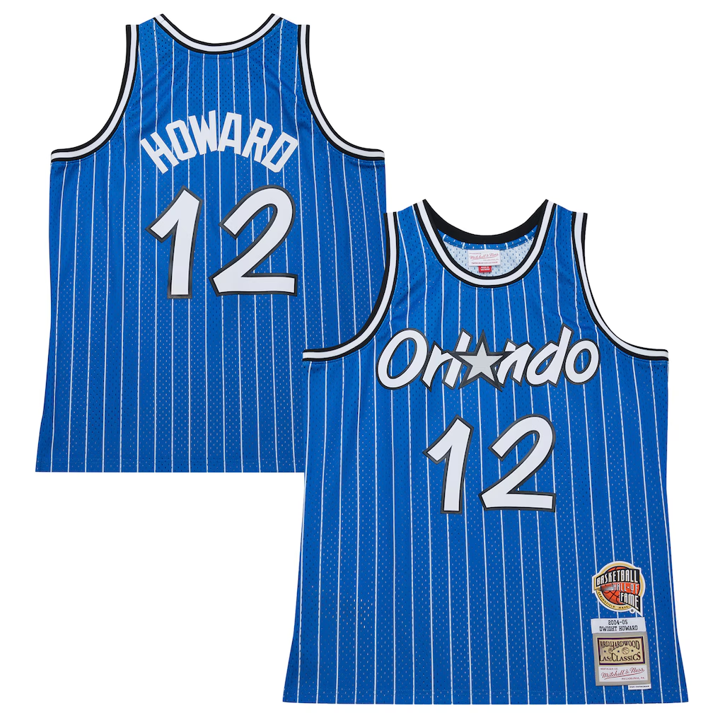 Jamed O.Magic #12 Dwight Howard Blue 200405 Hardwood Classics Hall of Fame Swingman Jerseys
