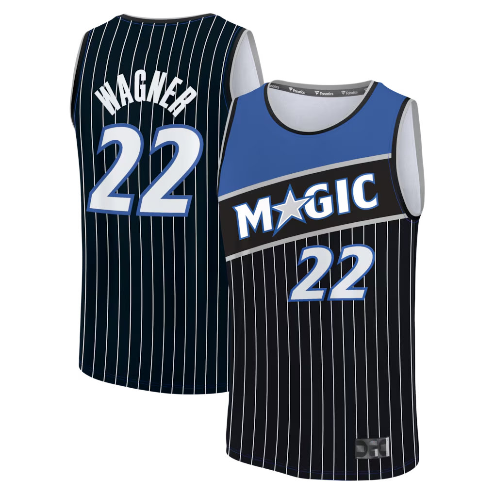 Jamed O.Magic #22 Franz Wagner Black Fast Break Jerseys - Statement Edition