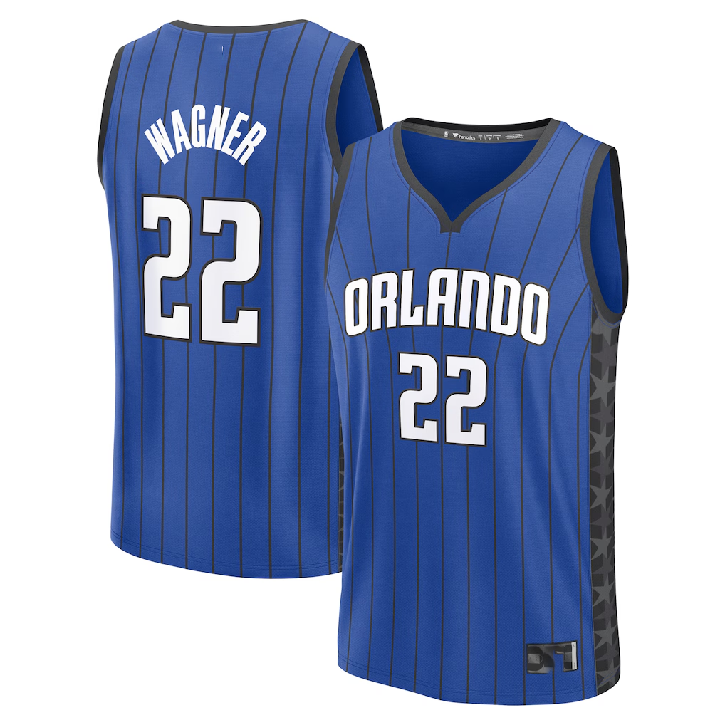 Jamed O.Magic #22 Franz Wagner  Blue Fast Break Replica Player Jerseys - Statement Edition