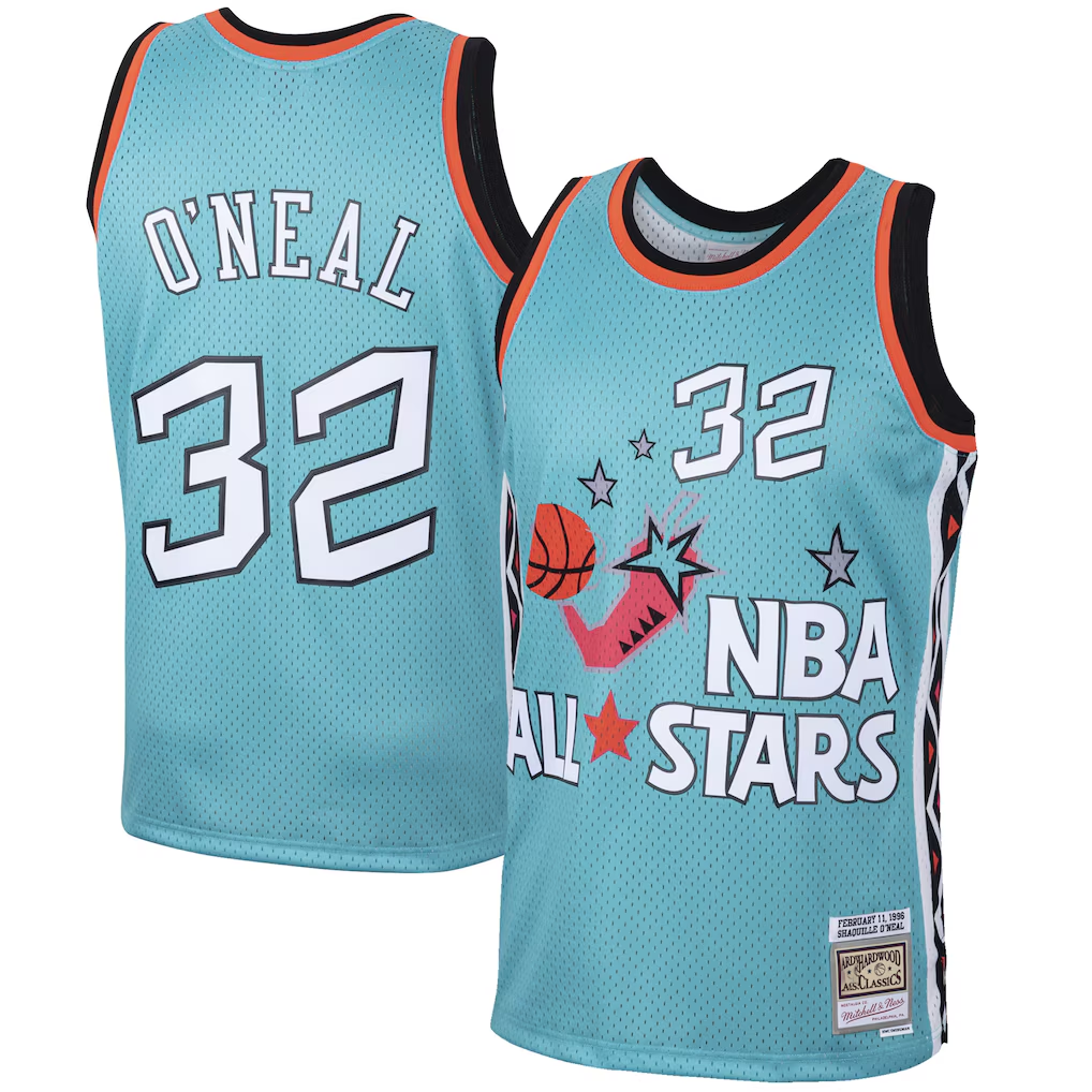 Jamed O.Magic #32 Shaquille O'Neal Mitchell & Ness Teal Eastern Conference 1996 All-Star Hardwood Classics Swingman Jerseys