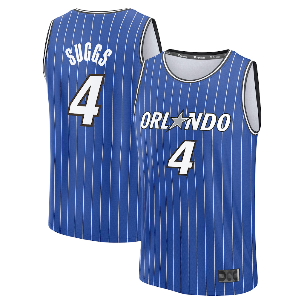 Jamed O.Magic #4 Jalen Suggs Blue Fast Break Jerseys - Icon Edition