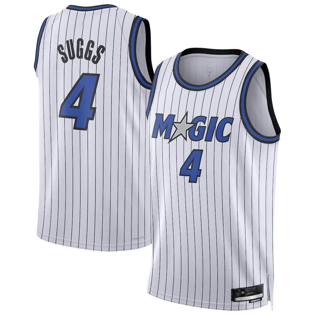 Jamed O.Magic #4 Jalen Suggs White Swingman Player Jerseys - Association Edition