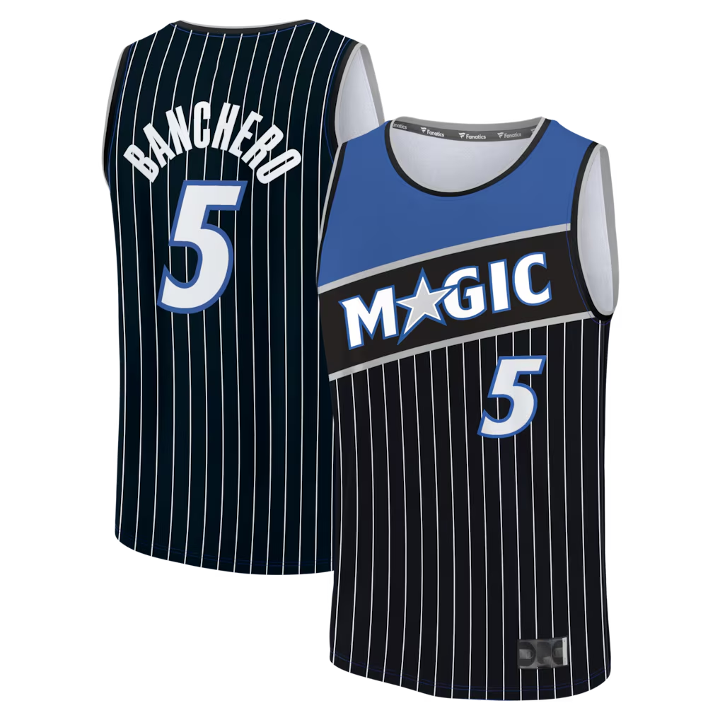 Jamed O.Magic #5 Paolo Banchero Black Fast Break Jerseys - Statement Edition