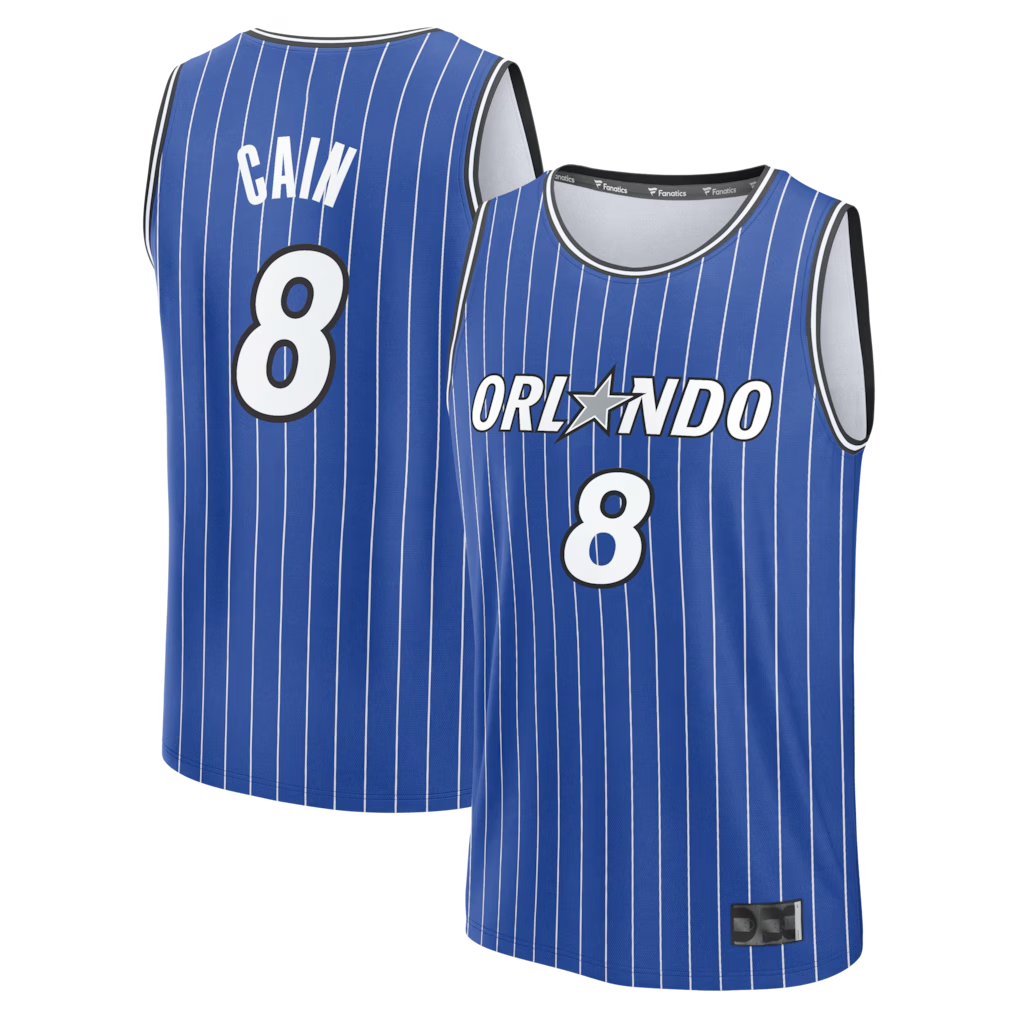 Jamed O.Magic #8 Jamal Cain Blue Fast Break Jerseys - Icon Edition
