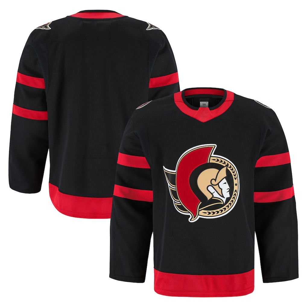 Jamed O.Senators Black Home Authentic Pro Jerseys