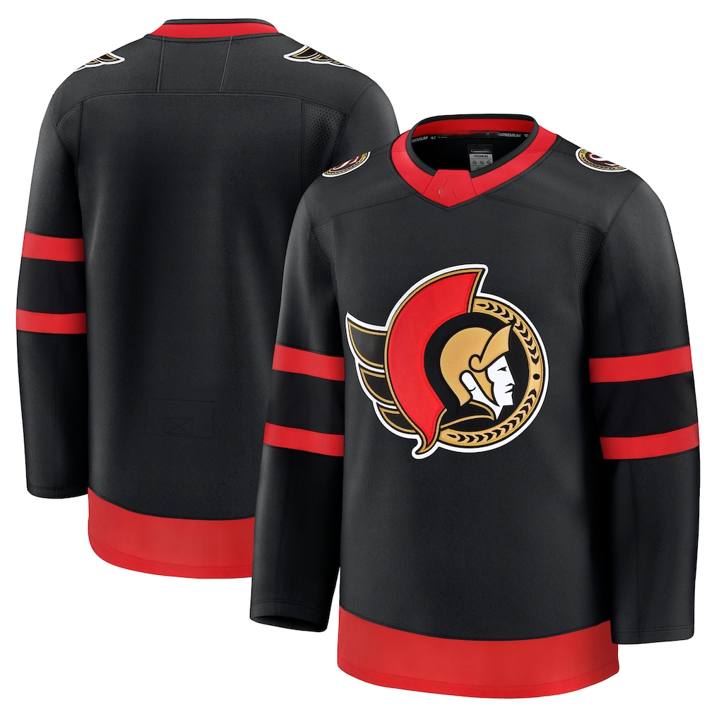 Jamed O.Senators Black Home Premium Jerseys