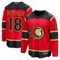 Jamed O.Senators #18 Tim Stutzle Red Alternate Breakaway Jerseys