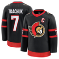 Jamed O.Senators #7 Brady Tkachuk Black Home Premium Jerseys