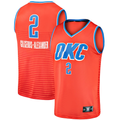 Jamed OC.Thunder #2 Shai Gilgeous-Alexander Orange Fast Break Player Stitched Jerseys - Statement Edition