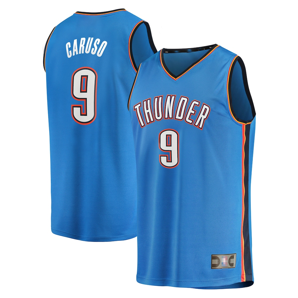 Jamed OC.Thunder #9 Alex Caruso Blue Fast Break Replica Player Stitched Jerseys - Icon Edition