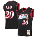 Jamed P.76ers #20 Eric Snow Mitchell & Ness Black 2000-01 Hardwood Classics Swingman Jerseys