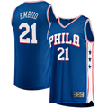 Jamed P.76ers #21 Joel Embiid  Royal Big & Tall Fast Break Player Jerseys - Icon Edition
