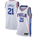 Jamed P.76ers #21 Joel Embiid White Swingman Jerseys - Association Edition