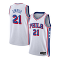 Jamed P.76ers #21 Joel Embiid White Swingman Jerseys - Association Edition
