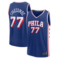 Jamed P.76ers #77 V. J. Edgecombe Royal 2025 Draft First Round Pick Fast Break Replica Jerseys - Icon Edition