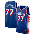 Jamed P.76ers #77 V. J. Edgecombe Royal 2025 Draft First Round Pick Swingman Jerseys - Icon Edition