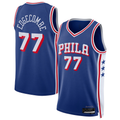 Jamed P.76ers #77 VJ Edgecombe Royal Swingman Jerseys - Icon Edition