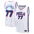 Jamed P.76ers #77 VJ Edgecombe  White Fast Break Replica Player Jerseys - Association Edition