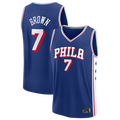 Jamed P.76ers #7 Jaylen Brown Fanatics Royal Fast Break JerseyS - Icon Edition