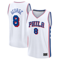 Jamed P.76ers #8 Paul George White Fast Break Replica Player Jerseys
