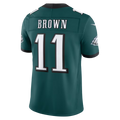 Jamed P.Eagles #11 A.J. Brown Midnight Green Team Vapor F.U.S.E. Stitched Limited Jerseys