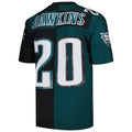 Jamed P.Eagles #20 Brian Dawkins Mitchell & Ness Midnight Green-Black Split Legacy Replica Stitched Jerseys