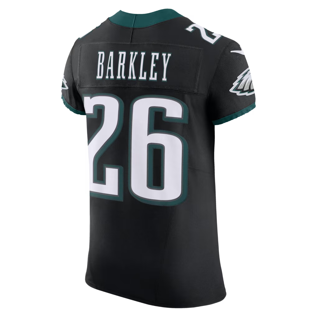 Jamed P.Eagles #26 Saquon Barkley Black Alternate Vapor F.U.S.E. Elite Stitched Jerseys