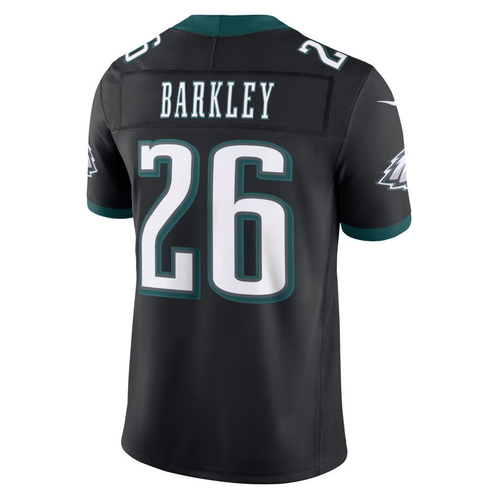 Jamed P.Eagles #26 Saquon Barkley Black Alternate Vapor F.U.S.E. Stitched Limited Jerseys