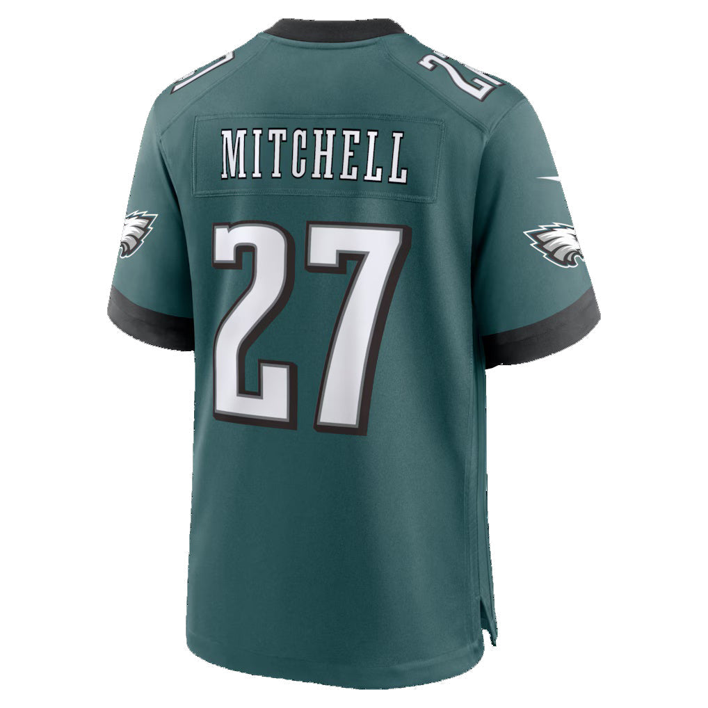 Jamed P.Eagles #27 Quinyon Mitchell Midnight Green Team Game Stitched Jerseys