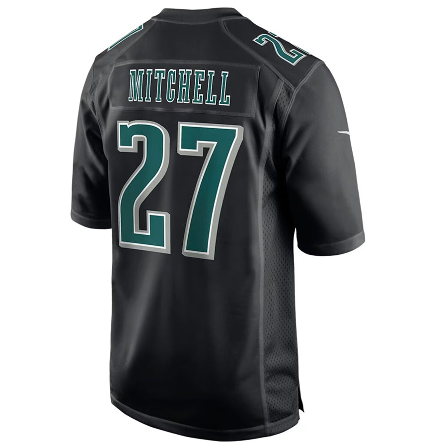 Jamed P.Eagles #27 Quinyon Mitchell Player Black Fashion Game Stitched Jerseys