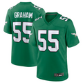 Jamed P.Eagles #55 Brandon Graham Kelly Green Alternate Game Stitched Jerseys