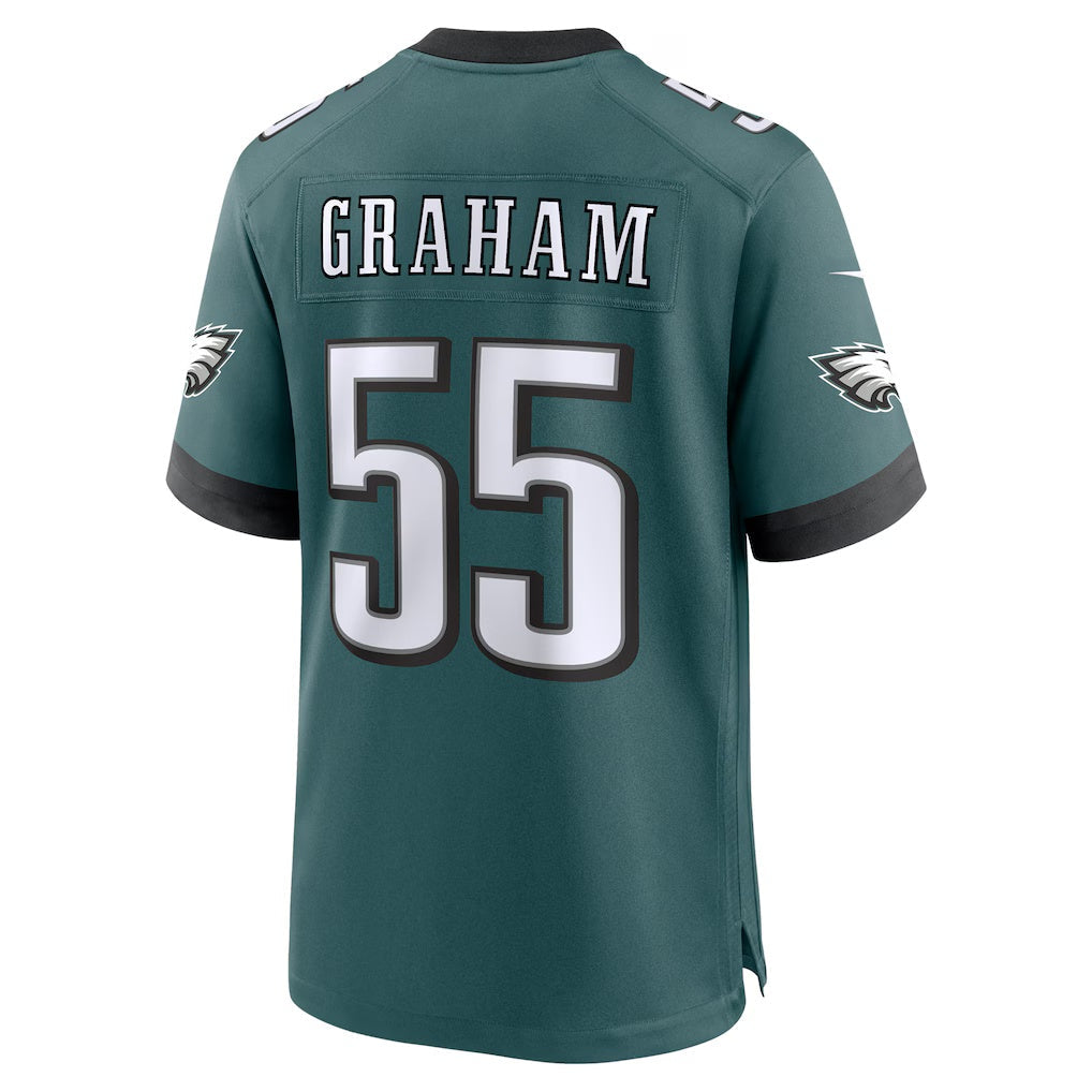 Jamed P.Eagles #55 Brandon Graham Midnight Green Team Game Stitched Jerseys