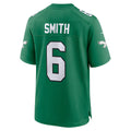 Jamed P.Eagles #6 DeVonta Smith Kelly Green Alternate Game Player Stitched Jerseys