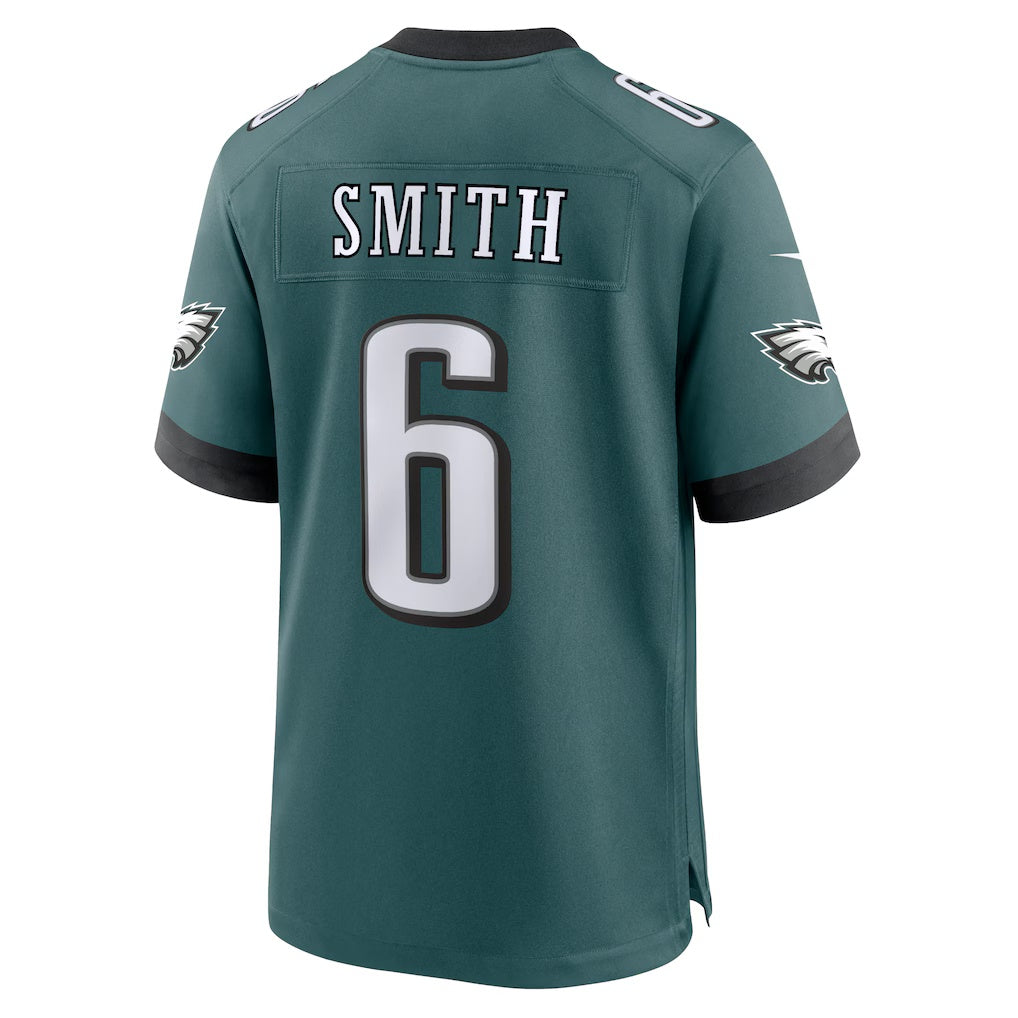 Jamed P.Eagles #6 DeVonta Smith Midnight Green Team Game Stitched Jerseys