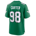 Jamed P.Eagles #98 Jalen Carter Green Alternate Game American Stitched Jerseys