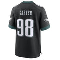Jamed P.Eagles #98 Jalen Carter Player Black Home Game Stitched Jerseys