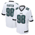 Jamed P.Eagles #98 Jalen Carter White Game Stitched American Stitched Jerseys