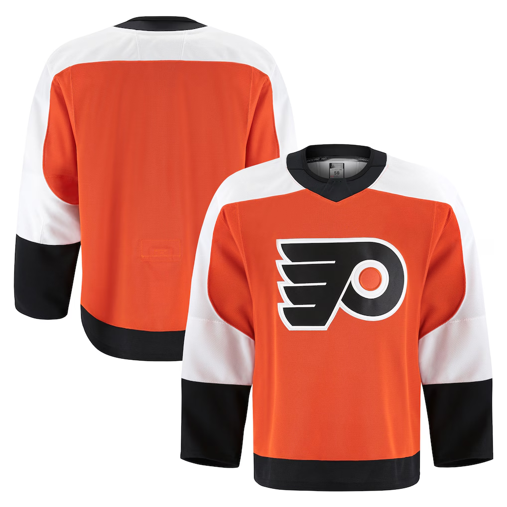 Jamed P.Flyers Orange Home Authentic Pro Jerseys