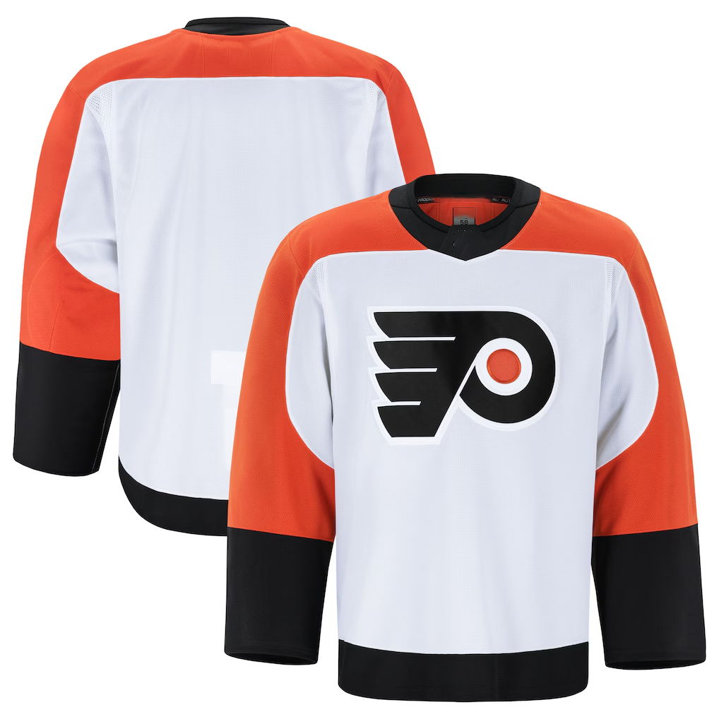 Jamed P.Flyers White Away Authentic Pro Jerseys