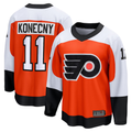 Jamed P.Flyers #11 Travis Konecny Orange Home Breakaway Jerseys