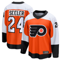 Jamed P.Flyers #24 Nick Seeler Orange Home Practice Jerseys