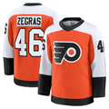 Jamed P.Flyers #46 Trevor Zegras Orange Home Breakaway Jerseys