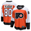 Jamed P.Flyers #80 Dan Vladar Orange Home Breakaway Jerseys